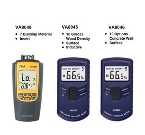 VA8045 Humidimètre numérique intelligent non invasif pour le bois de chauffage, <span class=keywords><strong>testeur</strong></span> <span class=keywords><strong>d</strong></span>'<span class=keywords><strong>humidité</strong></span> du bois de construction - Product Image 1