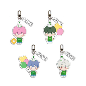 Spot Virtual Men's PVC Cartoon Acrylic Key Chain Official Figure Q Version UV Printed Accessories Wholesale - Product Image 1
