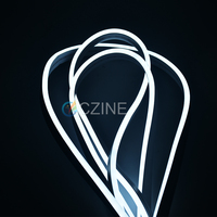 12V/24V 6*12 8*16 110leds/m 120leds/m bande lumineuse néon unicolore en silicone pur une lumière un coupeur/1cm