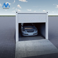 Garage en conteneur préfabriqué robuste de 2000kg et petit hangar de stockage bon marché, facile à assembler, polyvalent