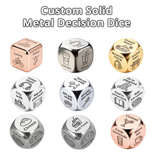 Dado de Decisión Metálico Personalizado Grabado, Cubo de Aleación Sólida para Tomar Decisiones, Novedoso Regalo de Recuerdo, Promociones de Marca para Oficina, Directo de Fábrica - Product Image 1