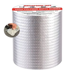 <span class=keywords><strong>Bande</strong></span> de caoutchouc butyle auto-adhésive très collante feuille d'aluminium réparation de fuite de toit étanche EPDM matériau membrane d'étanchéité butyle - Product Image 1