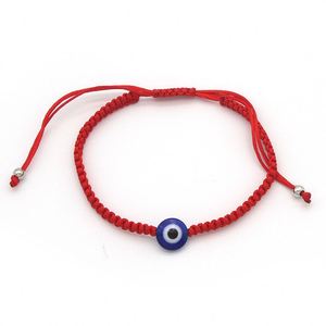 Men's Fashion Handmade Blue Eye <b>Bracelet</b> Adjustable Lucky Red String <b>Rope</b> Woven <b>Bracelet</b> - Product Image 4