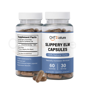 CHTNature OEM Suppléments d'humidité Extrait d'écorce d'orme glissant Capsules d'orme glissant - Product Image 1