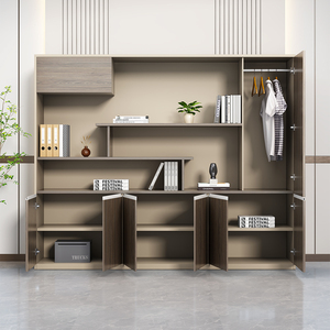 Armoire de classement en bois au design moderne et luxueux avec cloisonnement modulaire pour bureau et atelier - Product Image 1