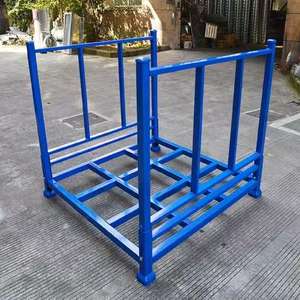 Mracking plegable <span class=keywords><strong>Stack</strong></span> Racking <span class=keywords><strong>Industrial</strong></span> Warehouse Heavy Duty Cold Mobile Rack Estante apilable de tela - Product Image 4
