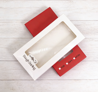 Boîtes à chocolat personnalisées de couleur alimentaire avec fenêtres transparentes, en carton ondulé biodégradable, boîtes cadeaux alimentaires personnalisées
