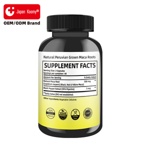 Fabricante de Marca Privada Shecome, Cápsulas de Maca para Apoyar la Energía y la Salud en Adultos, Suplemento Herbal de Maca, Pastillas para Agrandar el Pene - Product Image 3
