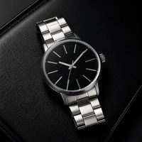 Montre-bracelet à quartz multifonction pour hommes de haute qualité, boîtier en acier inoxydable, bracelet en acier inoxydable, montre pour homme d'affaires