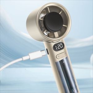 Carga USB, Regulación de Velocidad Continua de 120 Niveles, Batería de Larga Duración, Pantalla LED Digital, Ventilador Pequeño Portátil - Product Image 1