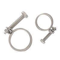 Vente directe fabricant Heavy Duty galvanisé Double fil d'acier collier de serrage pince de fil de fer boulons de tuyau de gaz acier métal collier de serrage
