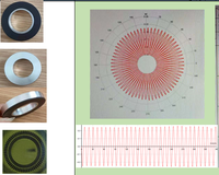 Aimant double piste multipolaire capteur aimants pour puces IC HAUS BOGEN128 Double cercle haute précision 0.15 degrés Codeur absolu