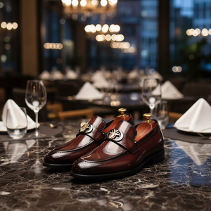 Zapatos Oxford de Vestir para Hombre, de Oficina, con Parte Superior de Cuero Genuino, Impermeables, Ligeros, Sin Cordones, con Punta en Pico, para Todas las Temporadas, Formales de Negocios - Product Image 1