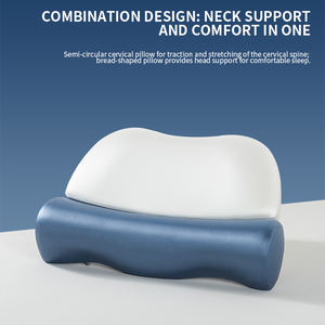 Oreiller en mousse à mémoire de forme 2 en 1 ergonomique et orthopédique pour le cou, <span class=keywords><strong>prix</strong></span> d'usine OEM ODM - Product Image 6