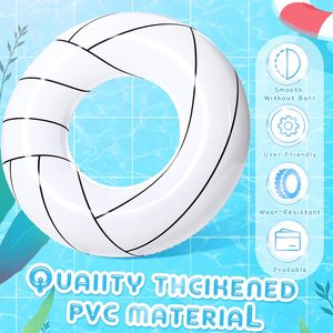 ห่วงยางว่ายน้ำแบบวอลเลย์บอล 6 ชิ้น สำหรับสระว่ายน้ำและชายหาด - Product Image 3