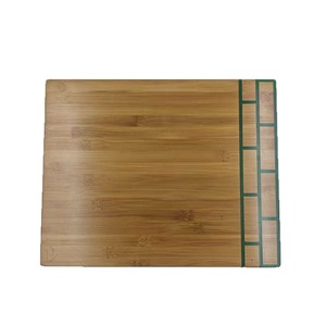 Planche à découper en bambou 35,5x28,5x1,5cm, rectangulaire, pour légumes et fruits, usage domestique - Product Image 2