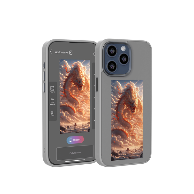 2024 New Arrival Smart E Ink Display NFC Mobile Phone Case With Free APP