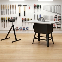 Support de scie à roulettes en acier YS haute performance pour le travail du bois, chevalet mobile réglable en hauteur, pliable et personnalisable