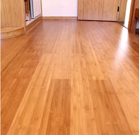 Plancher et lames d'escalier en bambou contrecollé horizontal avec surface légèrement carbonisée, garantie 1 an