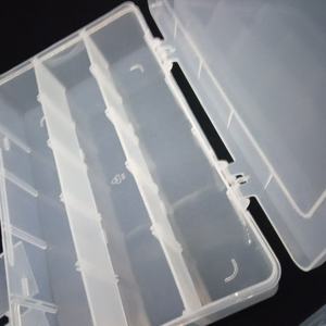 Pratica scatola di immagazzinaggio trasparente rettangolare impermeabile per piccole parti contenitore a scomparto staccabile per perline - Product Image 5