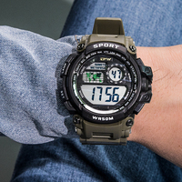 Jam Tangan Digital Sport Tahan Air untuk Pria