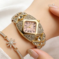 Montre décontractée écologique à quartz avec bracelet en alliage et diamants, design féminin, fabrication OEM WW2617