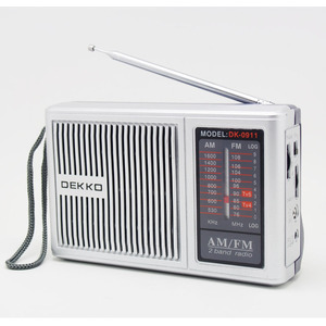 Portable Radio AM/FM Portable Pocket-Sized Band Radio with Built-In Speaker 2 <strong>R20</strong> <strong>Battery</strong> Powered for Elderly - Product Image 2