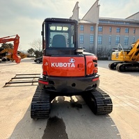 Mini-excavatrice hydraulique d'occasion Kubota U55-4, petite machine de terrassement et de construction, équipement de creusement avec moteur