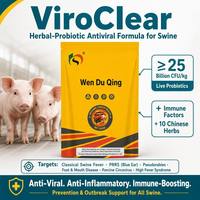 Complément Herbal Antiviral Clarifiant pour l'Immunité Contre la Fièvre Porcine PRRS - Mélange Probiotique pour la Santé Respiratoire et Intestinale 200g/sachet