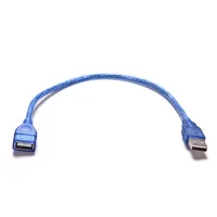 Cable de Extensión USB 2.0 de 30 cm, Macho a Hembra, Cable de Transferencia de Datos USB de Alta Velocidad para PC