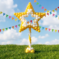 Kit de support de colonne de ballons en forme d'étoile pour décoration de fête DIY, arche de ballons pour anniversaire, mariage, événement, toile de fond