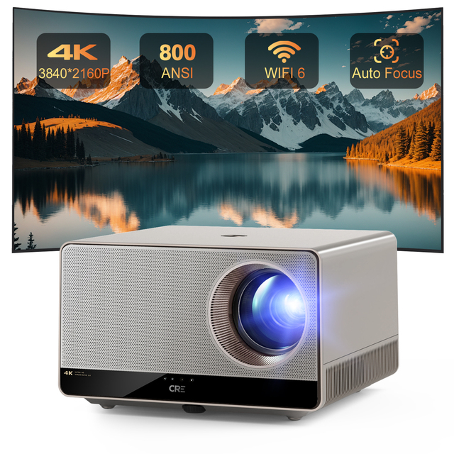 4K Smart Projector U1 - Android 12 800ANSI WiFi6 | 2*HDMI2.1, Auto Focus/Keystone/Frame/Obstacle Avoidance