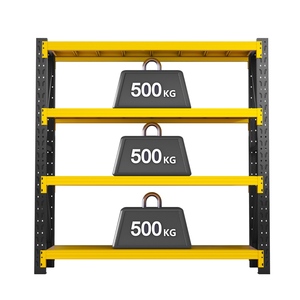 Étagère de rangement en acier réglable, robuste, industrielle, capacité de 500 kg par niveau - Product Image 2