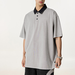Camiseta de Manga Corta para Hombre, Color Sólido, 100% Algodón, Ligera, Antiarrugas, Informal, Básica, Transpirable, Corte Regular, para Uso Diario en Verano - Product Image 3