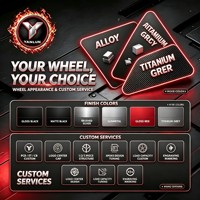 1 unidad de llantas forjadas de 5 radios de aleación, color gris plomizo personalizado, para coches de pasajeros de alto rendimiento, para mejora de ajuste en carretera