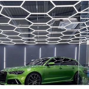 Plafonnier LED Hexagrid MJ Garage 110V-240V, <span class=keywords><strong>Atelier</strong></span>, <span class=keywords><strong>D</strong></span>étailing Auto, Lavage de Voitures, Station Beauté, IP54, Ultra Lumineux 4.8x2.4M - Product Image 6