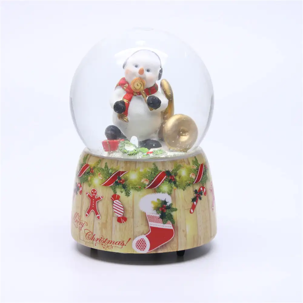 Boule d'eau pingouin colorée, 1 pièce, boule de noël pour cadeaux de fête, boule de neige en verre, nouveau produit