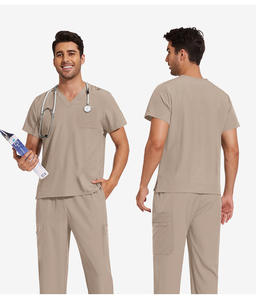 Seragam Medis Unisex Klasik 2025, Seragam Perawat Grosir, Setelan Scrubs Jogger Rumah Sakit, Dapat Dicuci, Set Scrubs Medis yang Dapat Disesuaikan - Product Image 2