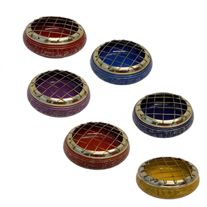 Wholesale Top Selling Eco-Friendly Durable Brass Charcoal <b>Incense</b> <b>Burner</b> for Home Office Temple Prayer Spring Summer - Product Image 1