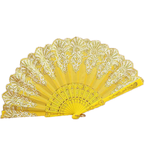 Abanico Ideal para Espectáculos de <span class=keywords><strong>Flamenco</strong></span>-Abanico Elegante <span class=keywords><strong>Flamenco</strong></span> Hecho a Mano Español con Patrones Florales - Product Image 3