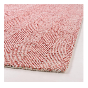Haute qualité 100% laine tapis tufté à la main rose couleur unie taille personnalisable antidérapant lavable moderne minimaliste chambre - Product Image 2