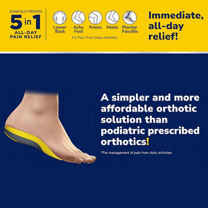 <span class=keywords><strong>Orthotics</strong></span> kustom 3/4 panjang sisipan, 5-in-1 All-Day menghilangkan rasa sakit untuk kaki, tumit & Plantar Fasciitis, dukungan lengkungan sepatu sol - Product Image 5