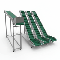 Convoyeur à bande PVC pour l'alimentation des lignes d'assemblage, adapté aux particules de thé et de biomasse, élévateur à haute efficacité, durable et facile à utiliser