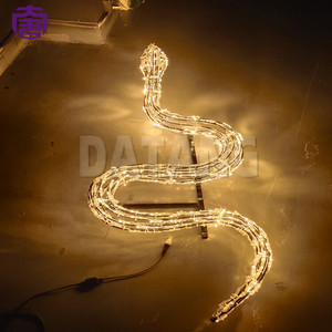 Luz LED IP65 con diseño de serpiente en 3D personalizado, venta al por mayor, decoración comercial para paisajes y temporada navideña. - Product Image 6