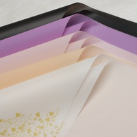 Papier d'emballage mat imperméable Corner Love pour bouquets de fleurs fraîches, vente en gros, style coréen