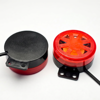 Buzzer piézoélectrique actif 24V DC à alimentation interne C4220-2430PW100 42x20mm IP67 étanche 100dB 3000Hz Alarme intermittente avec support