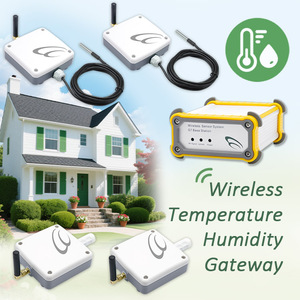 Control por Aplicación Inteligente para Uso en Interiores/Exteriores, 4 Sensores Inalámbricos de Temperatura y Humedad por Radiofrecuencia - Product Image 1