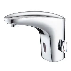 KEDAH Deck Mounted Smart Bathroom Sensor Basin Faucet Hot Cold Mixer Water Tap Automatic Infrared Touchless Sensor Basin Faucet