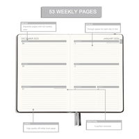 Libreta/Agenda A5 con Espiral, Papel Ecológico, Diseño Personalizado con Logotipo en Dorado, Organizador para Oficina, Negocios y Escuela