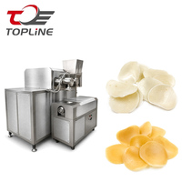 Chaîne de production d'extrusion pour chips de crevettes croustillantes, destinée aux chips fines qui gonflent lorsqu'elles sont frites dans l'huile en usine alimentaire